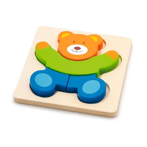 Дерев'яний мініпазл Viga Toys Ведмедик