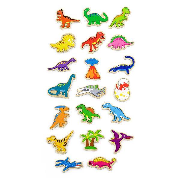 Набір магнітів Viga Toys Динозаври 20 шт.