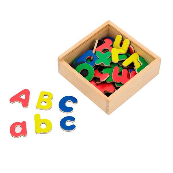 Набір магнітних букв Viga Toys Англійські великі та малі 52 шт., фото 1