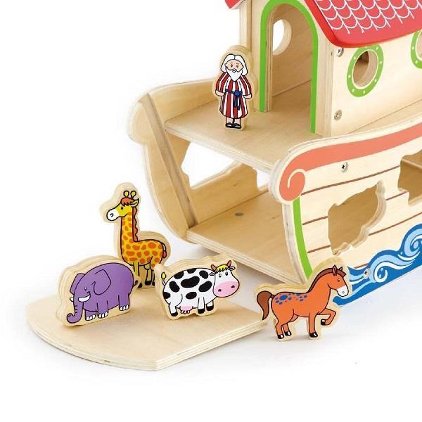 Дерев'яний сортер Viga Toys Ковчег зі звірятами, фото 1