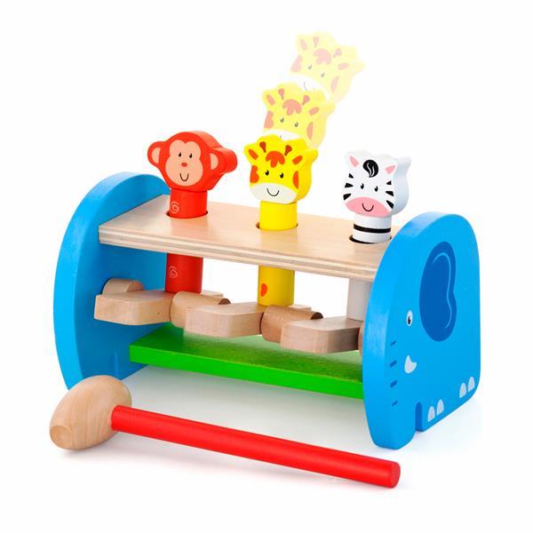 Дерев'яна стукалка Viga Toys Звірята