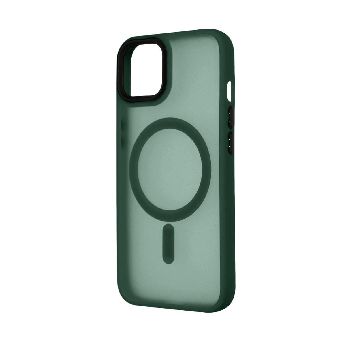 Чохол для смартфона Cosmic Magnetic Color HQ for Apple iPhone 13 Green с поддержкой MagSafe и антиударной защитой, фото 1