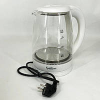Электрочайник Suntera EKB-322W, чайники с подсветкой, хороший электрический чайник. QR-204 Цвет: белый