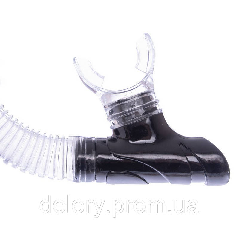 Набор для плавания маска c трубкой LEGEND M293P-SN110-PVC цвет черный-серый-прозрачный dl - фото 8 - id-p2189769481