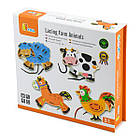 Дерев'яна шнурівка Viga Toys Фермерські звірята, фото 2