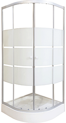 Душова кабіна 90х90 см з низьким піддоном загартоване скло з малюнком