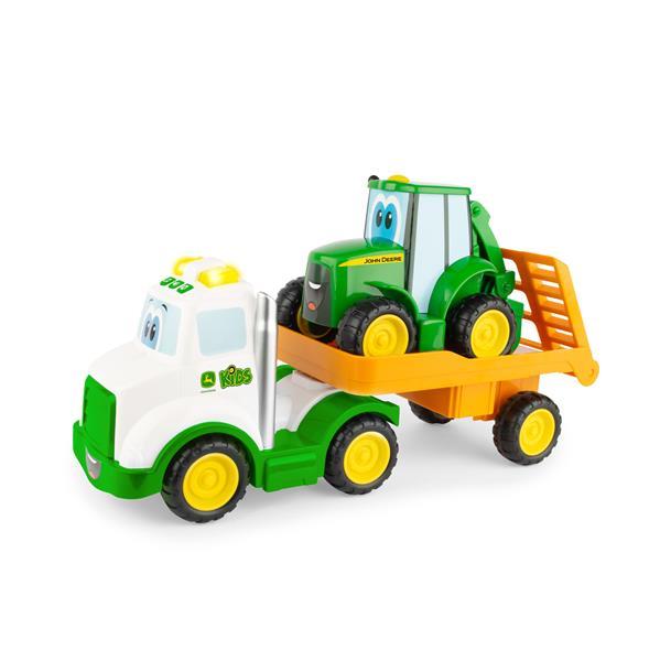 Іграшкова техніка John Deere Kids тягач і трактор зі світлом і звуком, фото 1