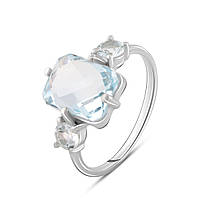 Серебряное кольцо SilverBreeze с натуральным топазом 4ct (2089704) 17 размер UM, код: 8248031