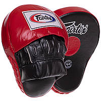 Лапа Изогнутая для бокса и единоборств FAIRTEX FMV9 цвет красный dl