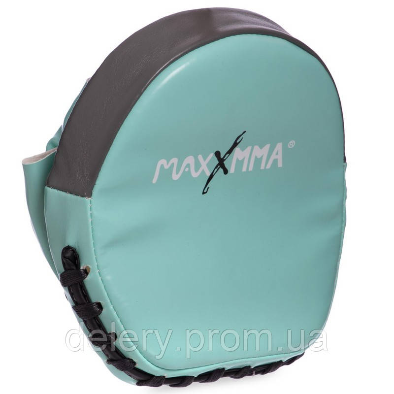 Лапа Изогнутая для бокса и единоборств MAXXMMA MP04 цвет серый-зеленый dl - фото 9 - id-p2189786920