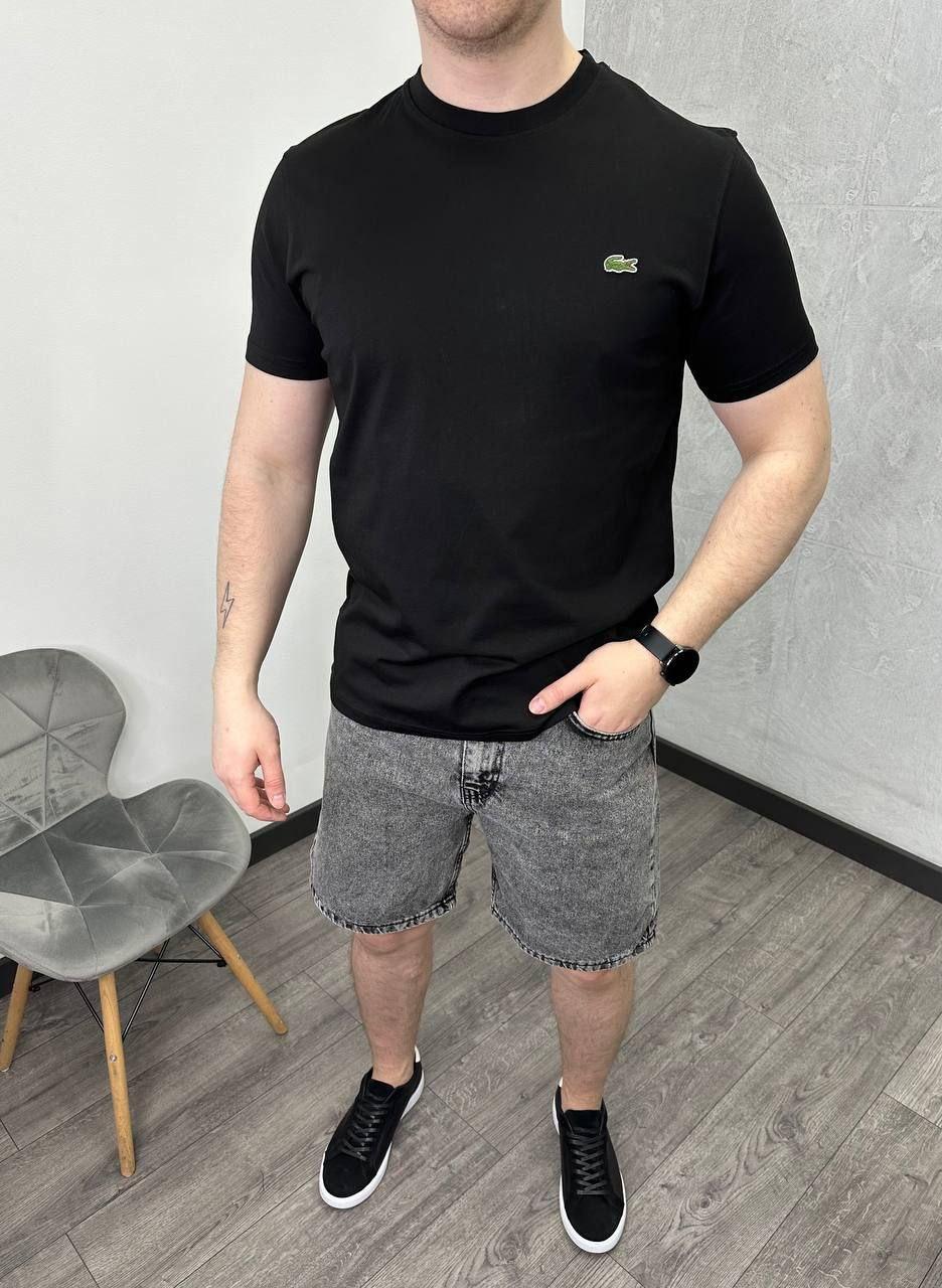 Чоловіча футболка Lacoste H4394 чорна