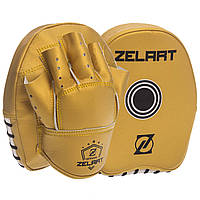 Лапа Изогнутая для бокса и единоборств ZELART BO-1418 цвет золотой dl