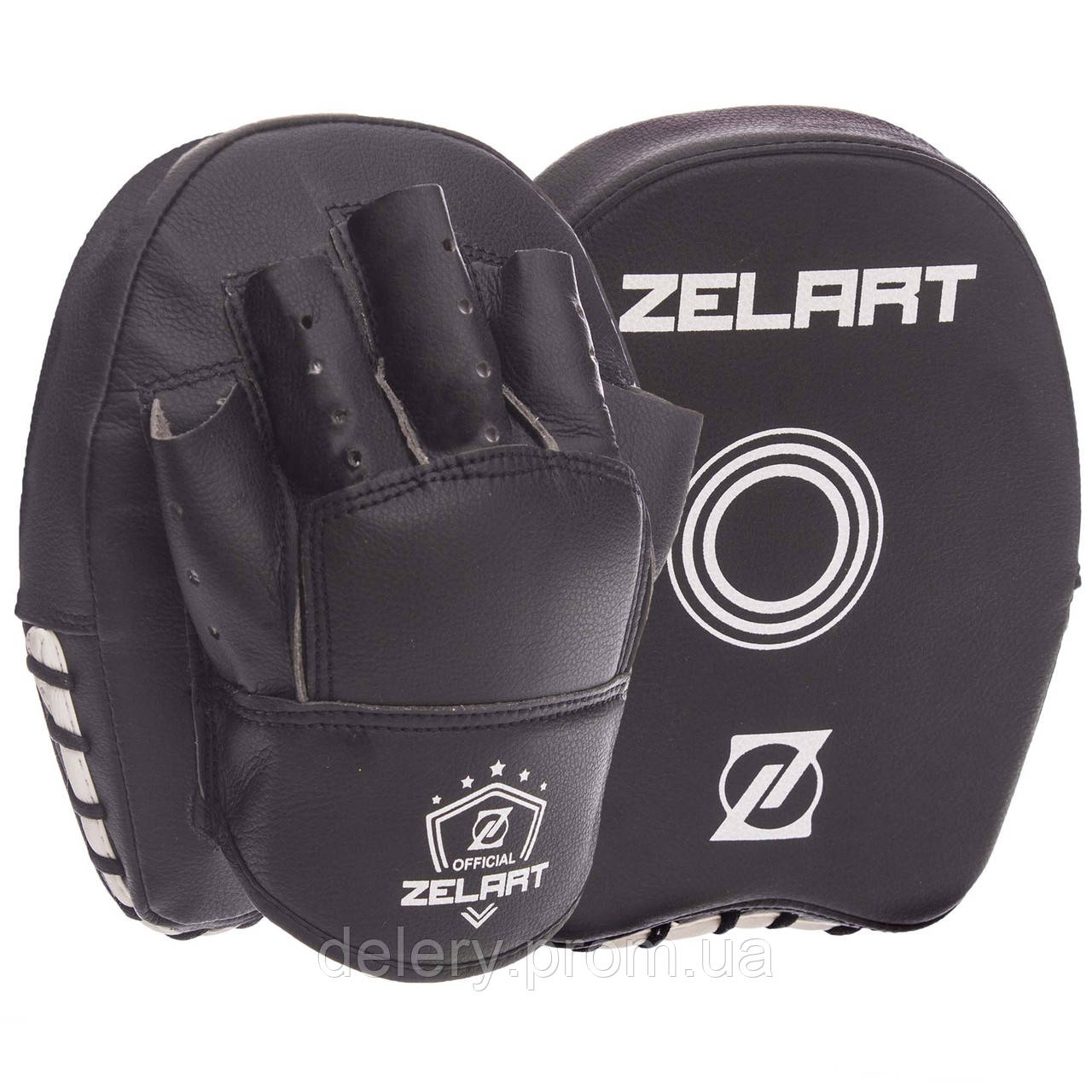 Лапа Вигнута для боксу та єдиноборств ZELART BO-1418 колір чорний dl