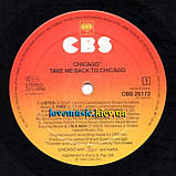 Вінілова платівка CHICAGO Take me back to Chicago (1985) Vinyl (LP Record), фото 4