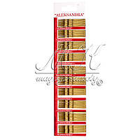 Невидимки "Александра", длина: 55 мм, 100 штук на ленте, золотые