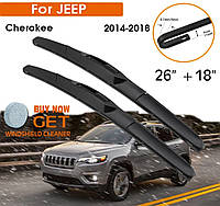 Дворники щётки стеклоочистителя Jeep Cherokee 2014-2018, Джип Чероки