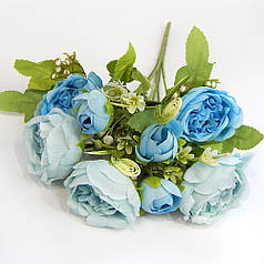 Букет піоновидних троянд, блакитний