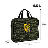 Шкільна сумка Kite Transformers A4 текстильна 1 відділення (TF24-589), фото 3