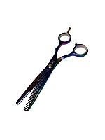 Парикмахерские ножницы для филлировки волос аргономические, Эстет, хамелеон, размер 5,5. и 6