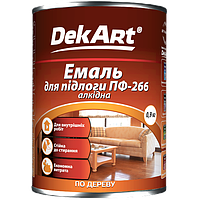 Емаль алкідна для підлоги ПФ-266 TM "DekArt" жовто-коричнева - 0,9 кг.