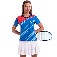Комплект одягу для тенісу жіночий футболка та спідниця Lingo LD-1843B розмір 3XL колір блакитний-червоний dl