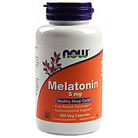 Мелатонин, Melatonin, Now Foods, 5мг, 180 капсул PS, код: 2341726