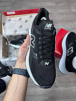 Мужские кроссовки New Balance летние удобные New balance 574 мужские Black-White нью баланс 574 мужские