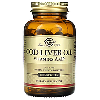 Cod Liver Oil Solgar 100 капсул