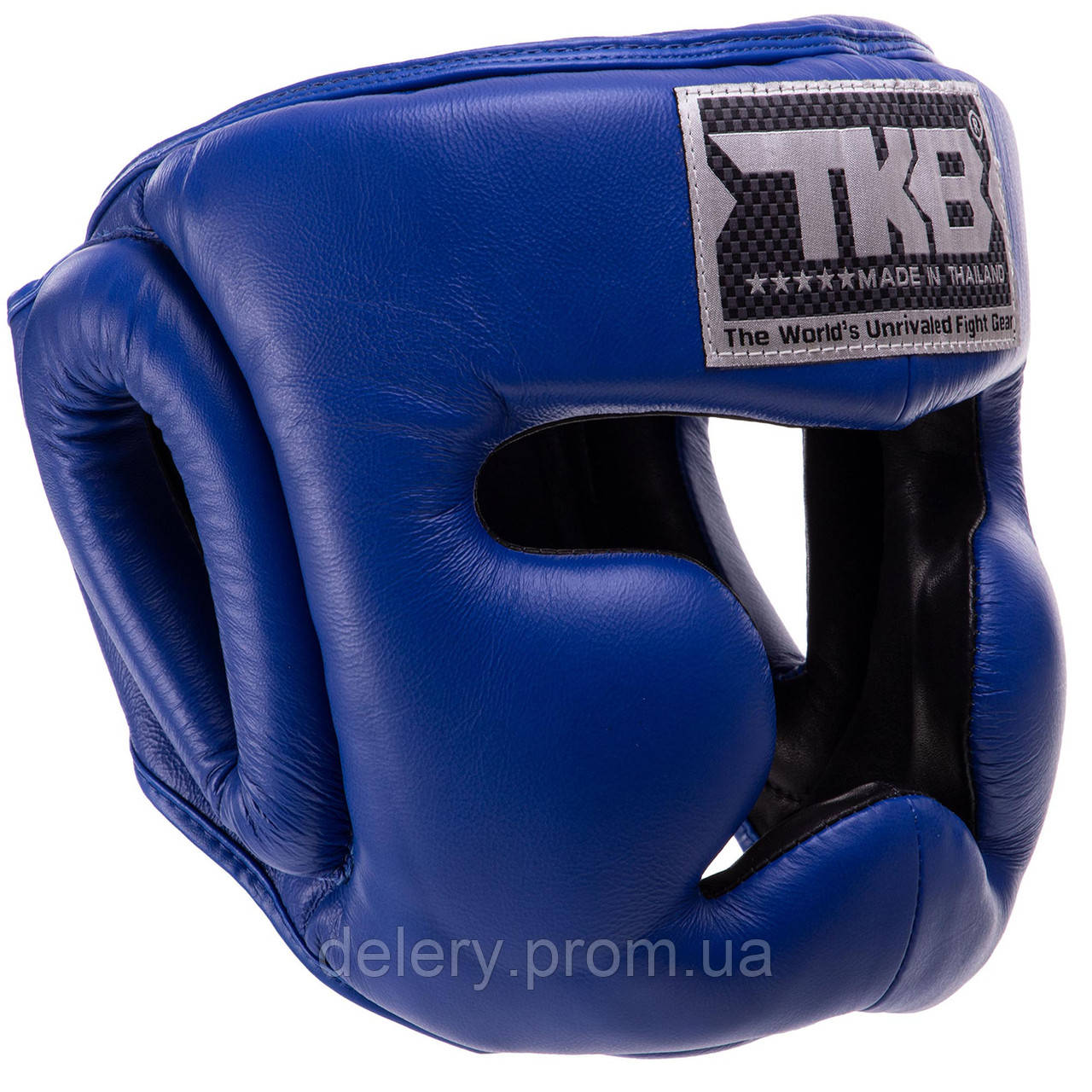Шолом боксерський у мексиканському стилі шкіряний TOP KING Extra Coverage TKHGEC-LV розмір S колір синій dl