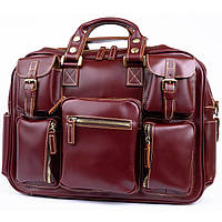 Дорожня сумка-портфель Vintage 14776 Бордова se