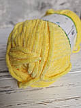Пряжа плюшева Lady Yarn Baby Soft Kiss світло- жовтий, фото 3