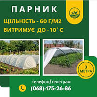 Парник Міні-теплиця 3м Щільність 60 г/м2 до - 10°C Міні парник для розсади Арочна теплиця з агроволокна