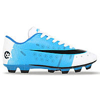 Бутси футбольне взуття YUKE L-4-1 розмір 44 колір блакитний dl