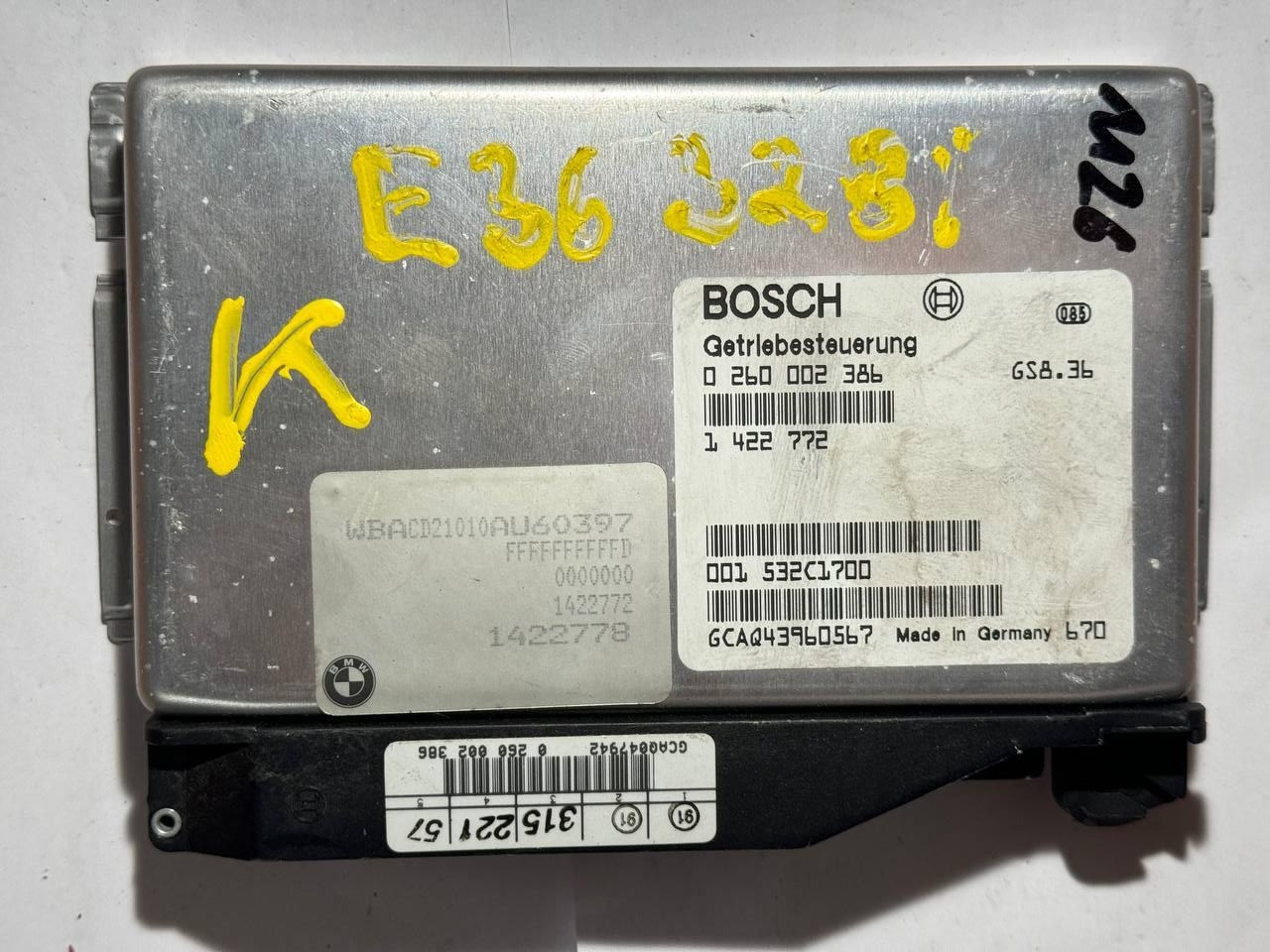 Електронний блок керування BMW E36 Bosch 0 260 002 386 / 0260002386 / 1422772