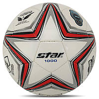 Мяч футбольный STAR NEW POLARIS 1000 SB374 цвет белый-красный dl