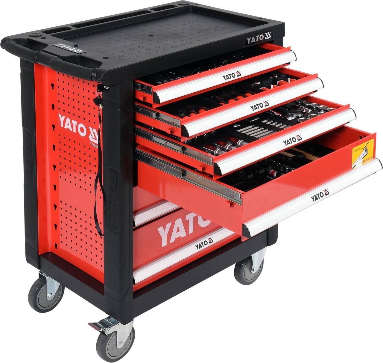 YATO YT-55307 185 предметів Інструментальний візок на колесах з інструментами, фото 1
