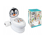 Дитячий горщик унітаз Pilsan спинка знімний горщик тримач для паперу звуки води підсвічування, фото 5