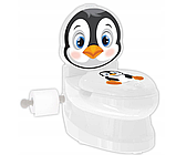 Дитячий горщик унітаз Pilsan спинка знімний горщик тримач для паперу звуки води підсвічування, фото 6