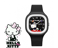 Наручний годинник Дитячій хелоу китті Hello Kitty black