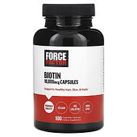 Биотин 10 000 мкг 100 капс Витамины для волос Force Factor USA