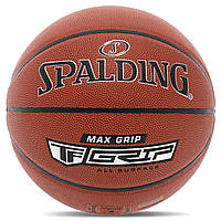 Мяч баскетбольный PU SPALDING TF MAX GRIP 76873Y №7 коричневый dl