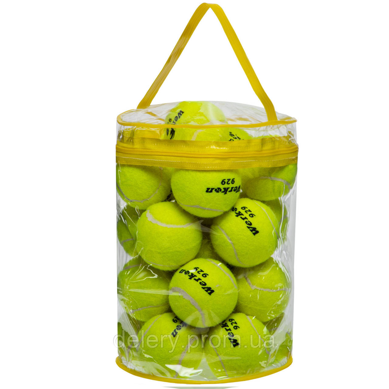 Мяч для большого тенниса Werkon 9573-24 24шт салатовый dl - фото 1 - id-p2189873397