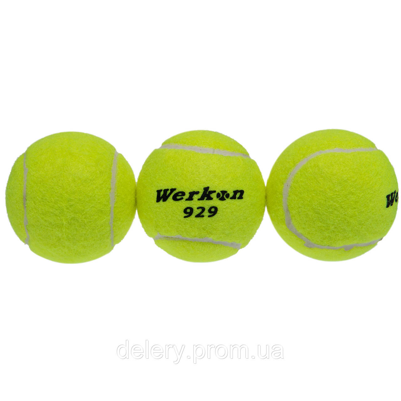 Мяч для большого тенниса Werkon 9573-24 24шт салатовый dl - фото 4 - id-p2189873397