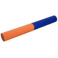 Тренажер резиновый гибкий стержень для кистей рук 40см FLEX BAR Zelart FI-0897 оранжевый-синий dl