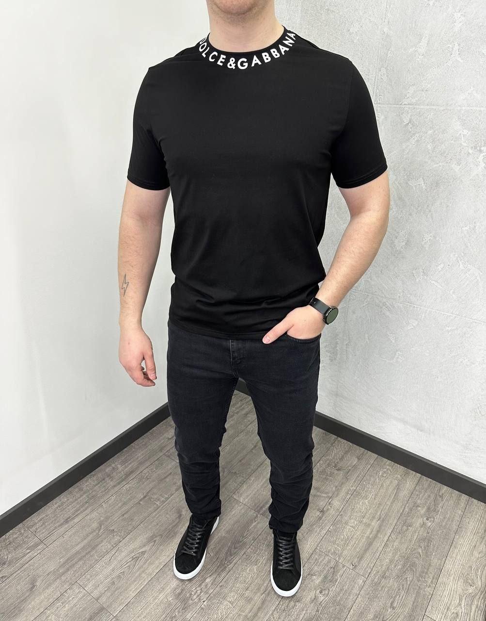 Чоловіча футболка Dolce & Gabbana H4374 чорна