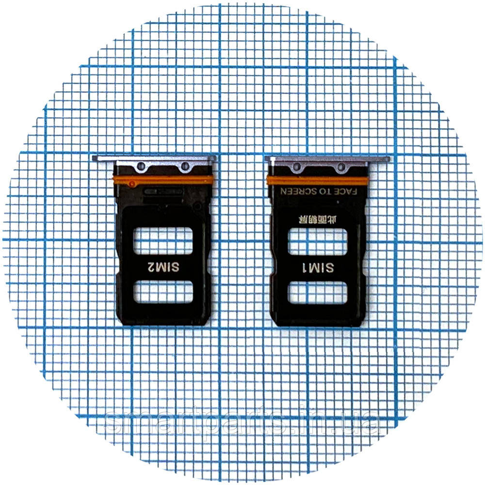 Тримач Sim карти Xiaomi 12, 12X (сірий на 2 SIM)