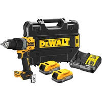 Шуруповерт DeWALT XR Li-Ion PowerStack 90 Нм, 18V 2x1.7Ah, кейс TSTAK (DCD805E2T) - Топ Продаж!