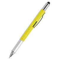 Многофункциональная шариковая ручка 6 в 1 Ручка+2 Отвертки + стилус + уровень + линейка