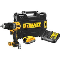 Шуруповерт DeWALT XR Li-Ion PowerStack 90 Нм, 18V 1x1.7Ah, кейс TSTAK (DCD805E1T) - Топ Продаж!