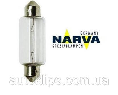 Лампа 12V C18W (43 мм.) цоколь SV8.5 NARVA 17512, фото 1